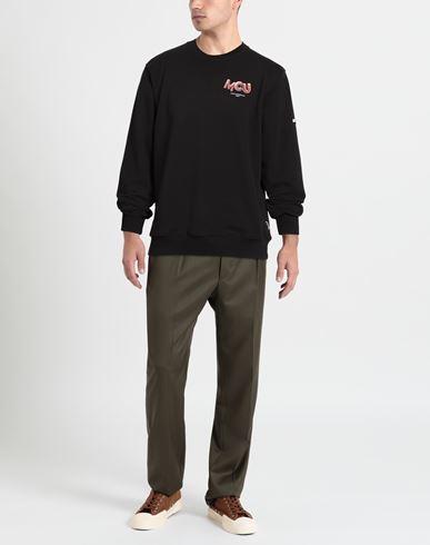 M. c.u. Marco Cassese Union Man Sweatshirt Black Size S Cotton, Polyester, Swarovski Crystal
