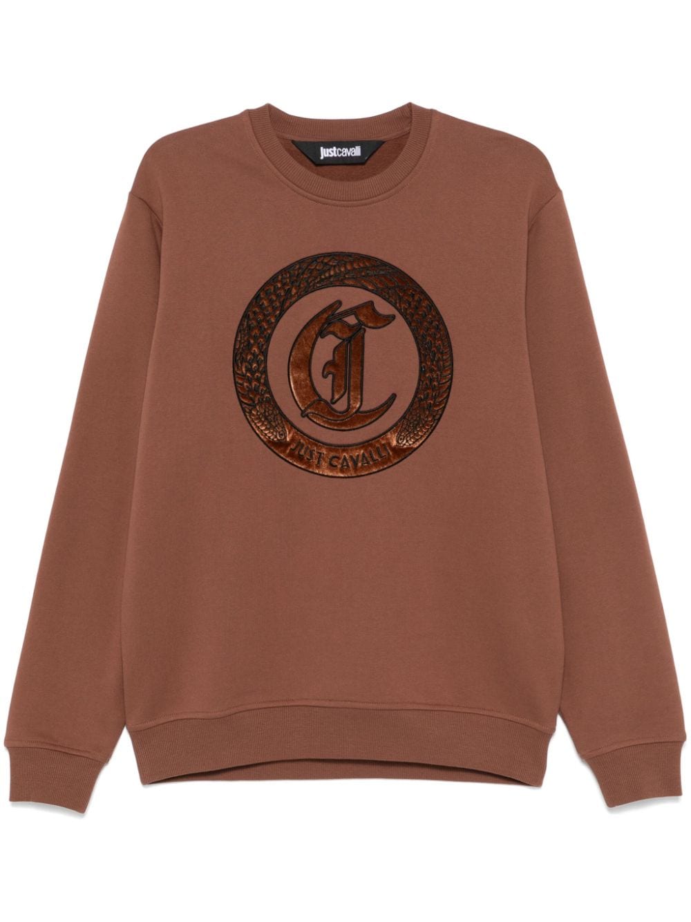 Logo-embroidered sweatshirt - Brown