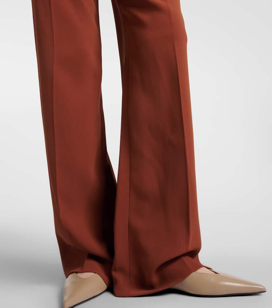 Fforme Maud high-rise lamé wide-leg pants