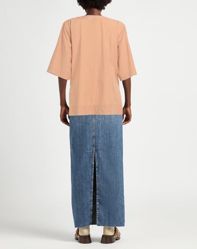 Woman Shirt Camel Size 10 Cotton