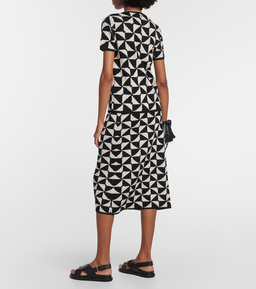 'S Max Mara Enza high-rise wool midi skirt