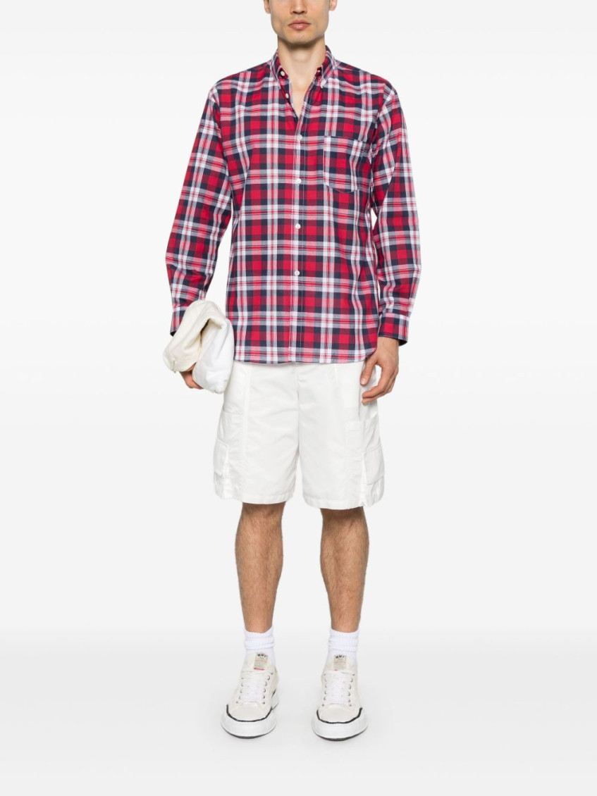 Red Long Sleeve Plaid Shirt