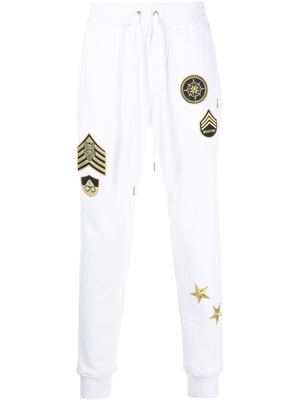 Embroidered Montrose joggers - White