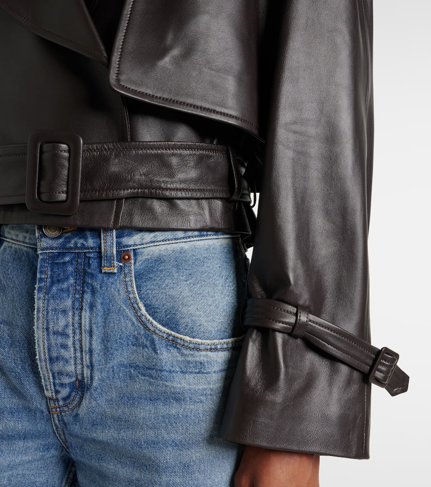 Hatti leather biker jacket