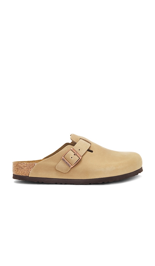 Oiled leather clogs Birkenstock Boston Oiled