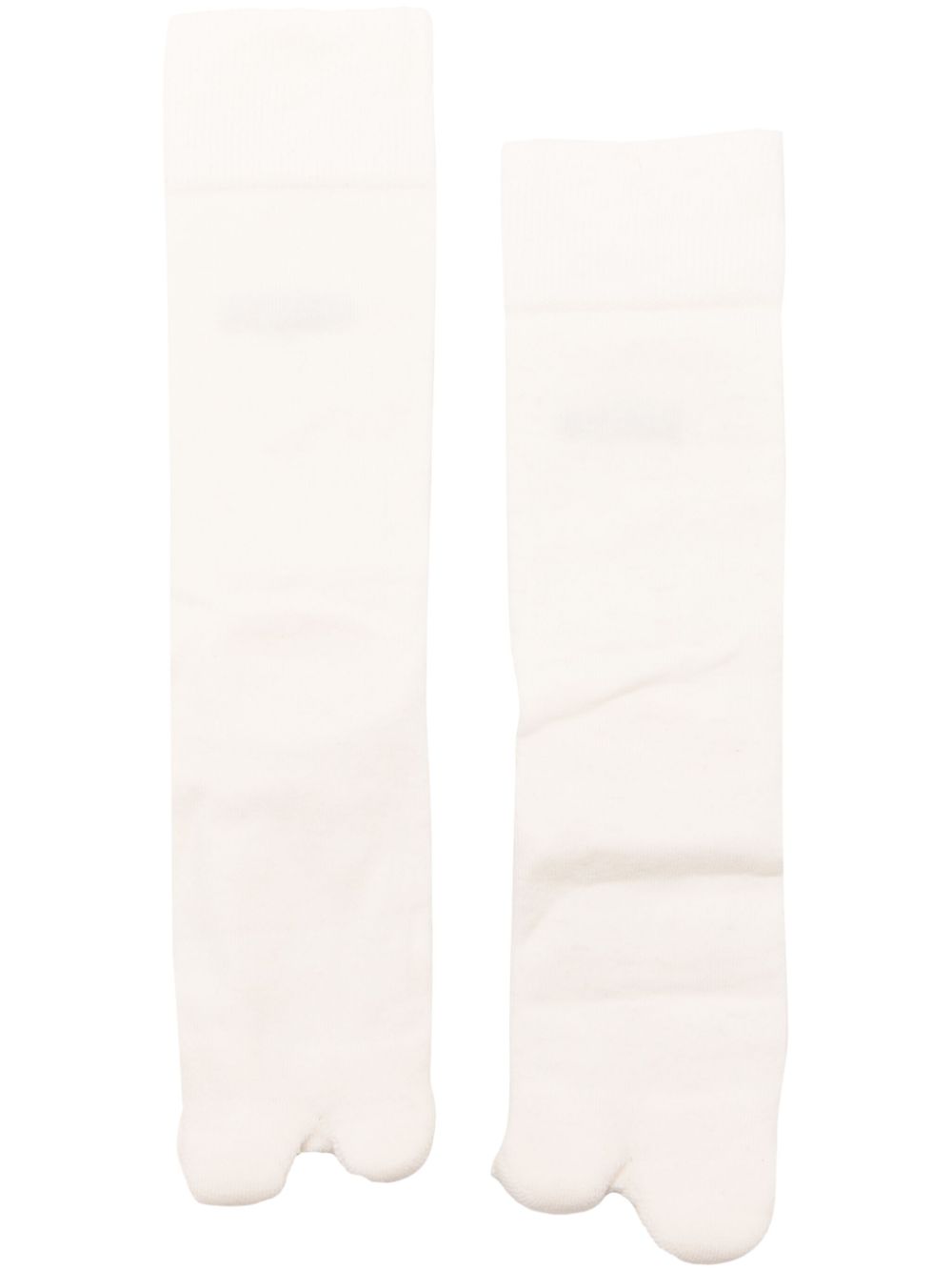 Tabi logo-jacquard socks - White