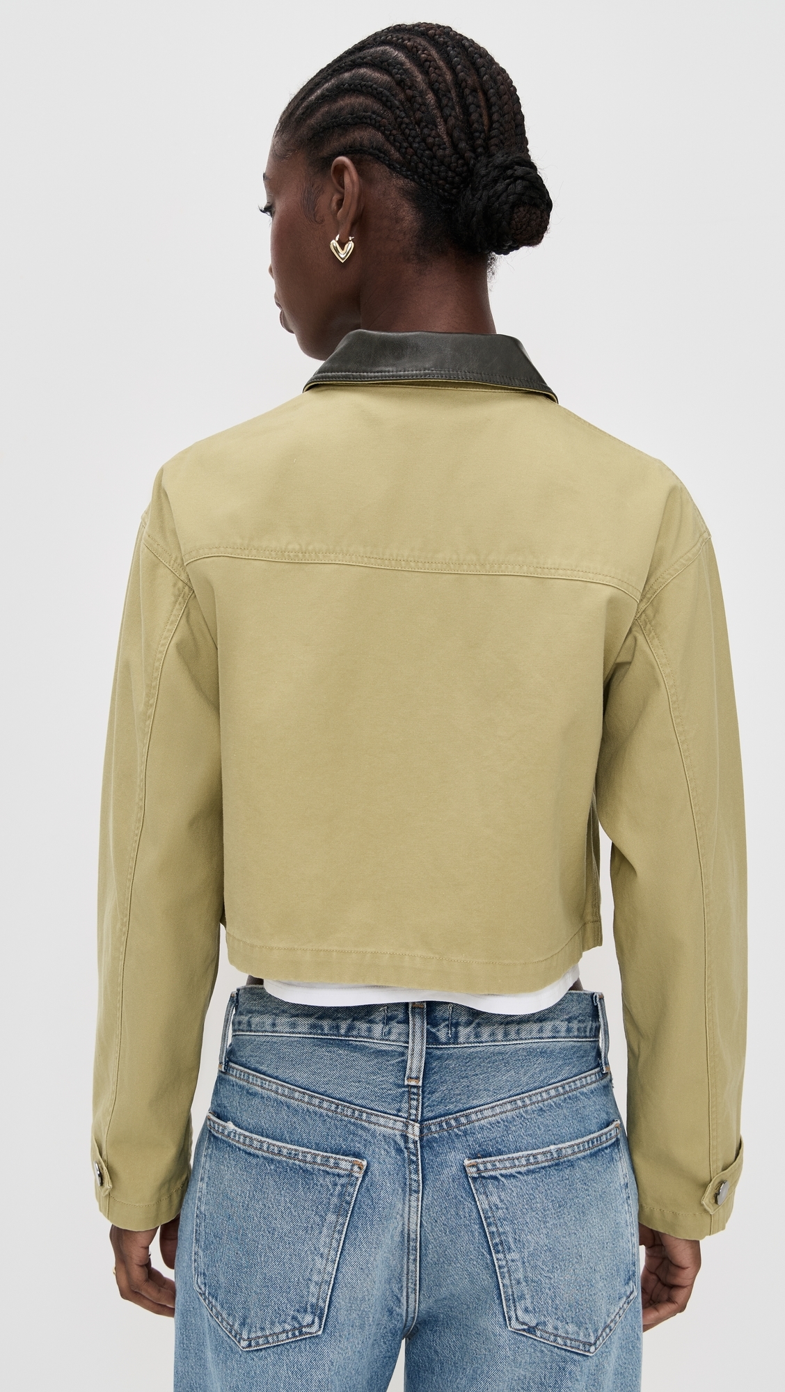 Harriet Cropped Jacket Khaki