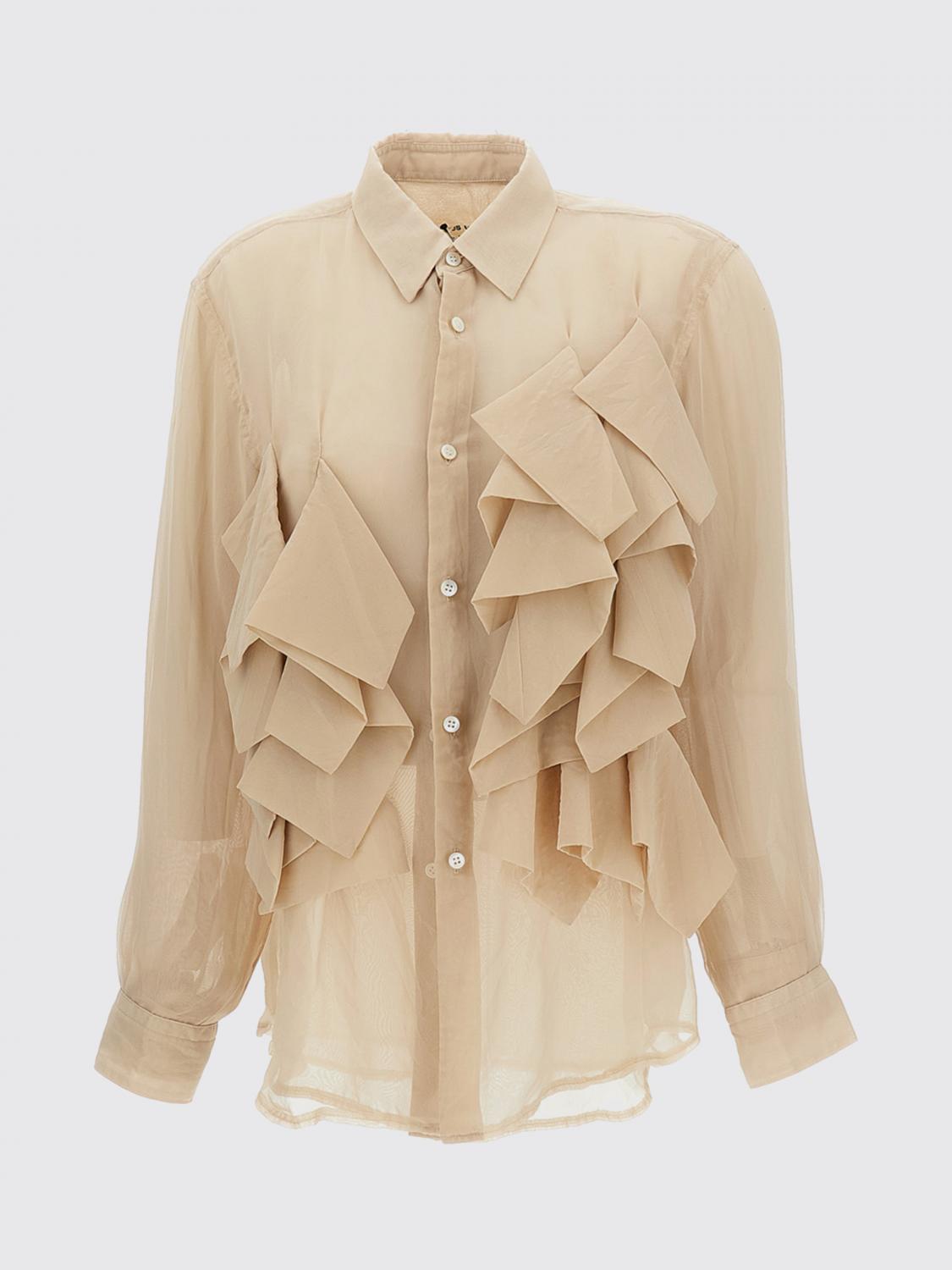 COMME DES GARÇONS Shirt Woman color Beige