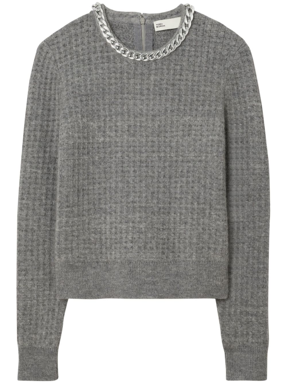 Chain crew-neck sweater - Grey