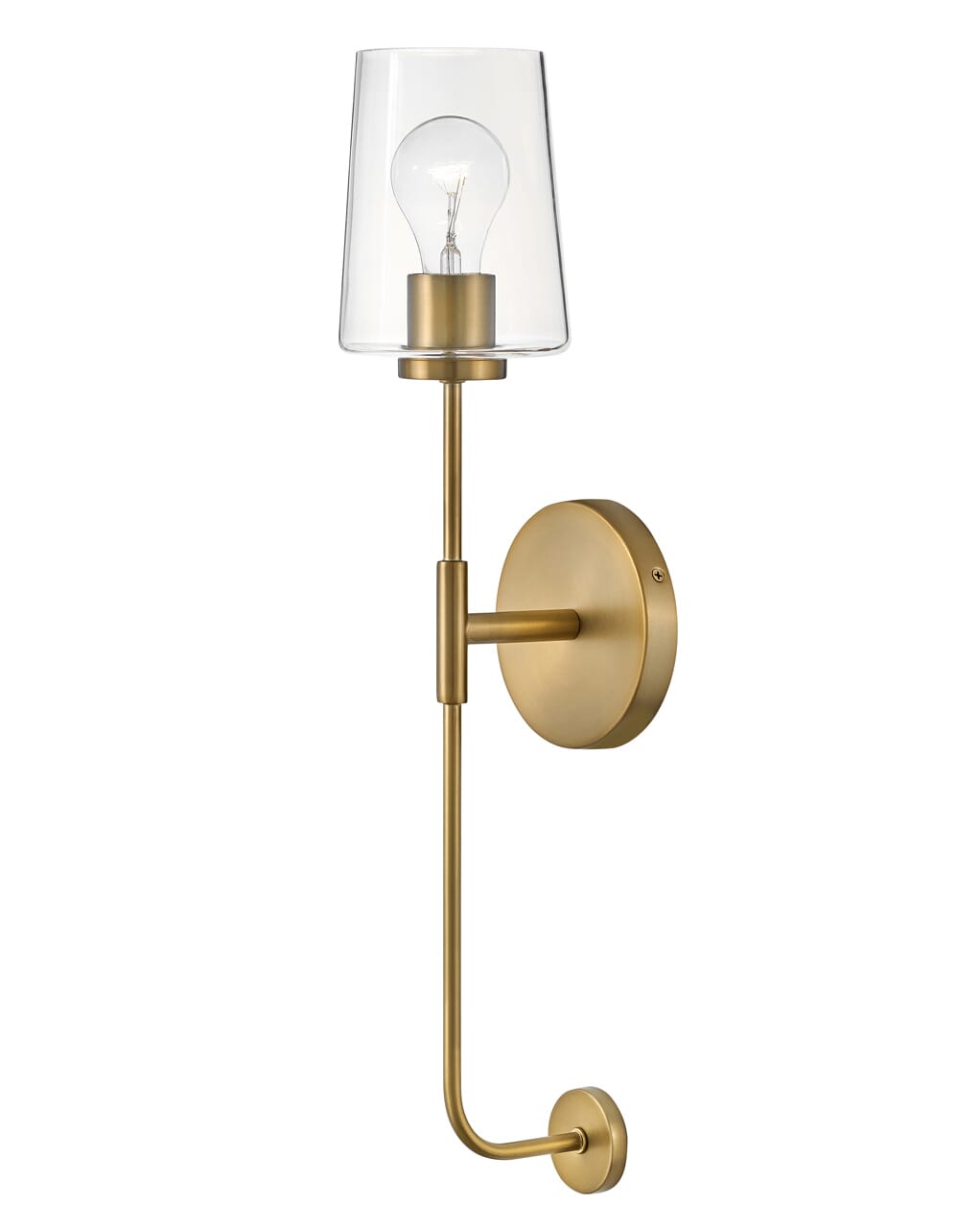 Kline Wall Sconce in Lacquered Bra