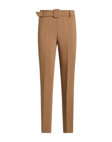 Woman Pants Camel Size 6 Polyester, Viscose, Elastane