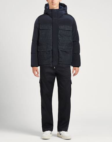 Man Puffer Navy Size 38 Polyamide