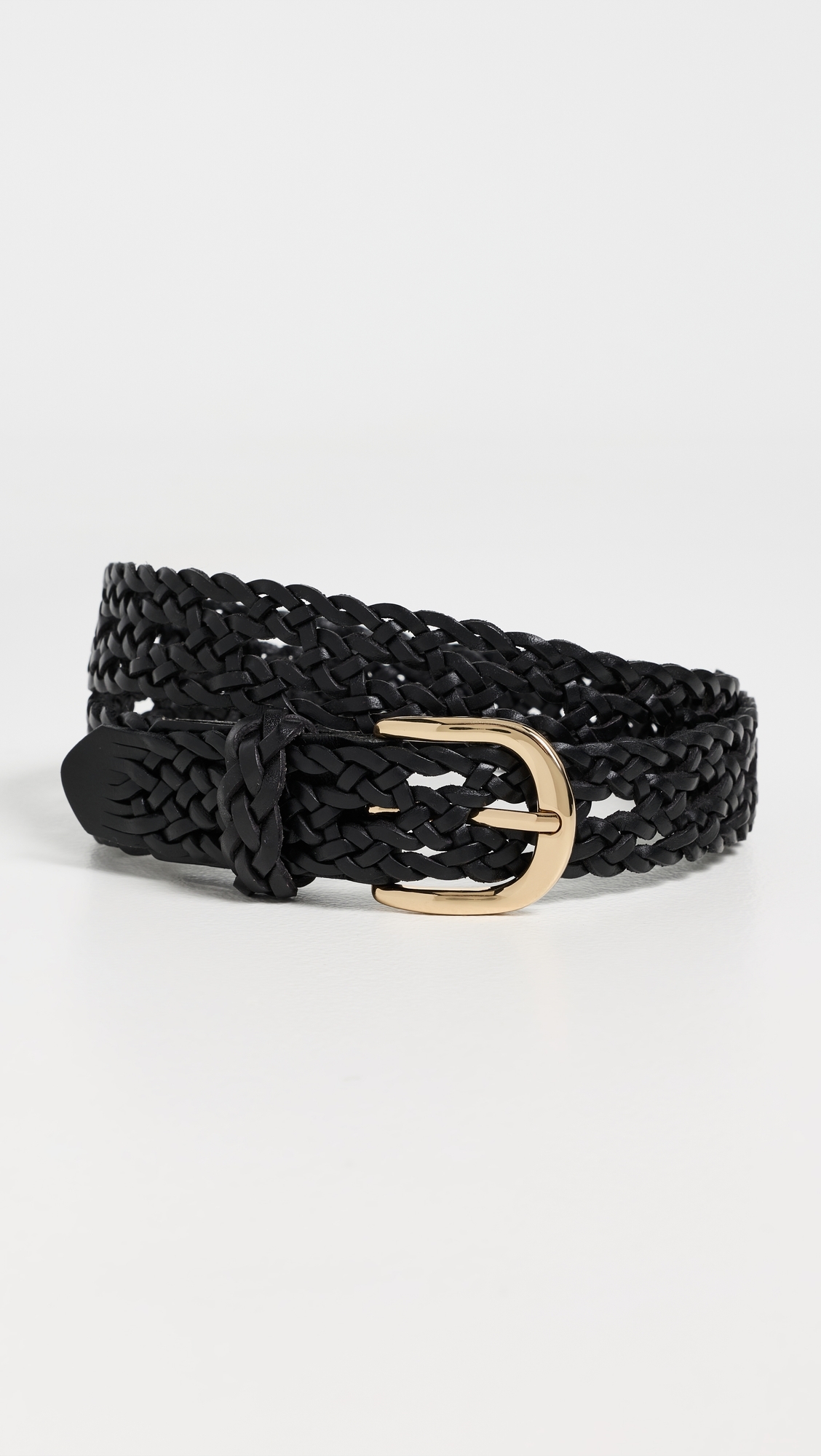 Open-Weave Wide Belt True Black XXL