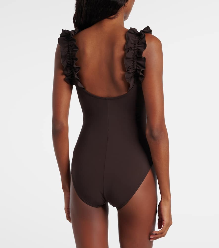 Ruffled swimsuit