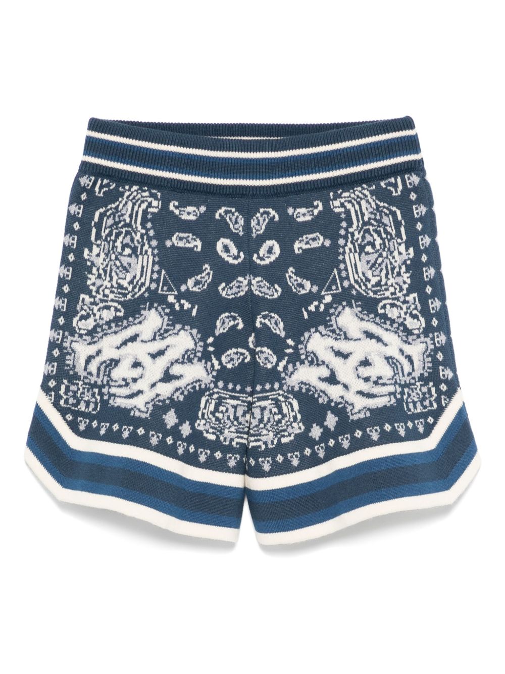 Knitted shorts - Blue