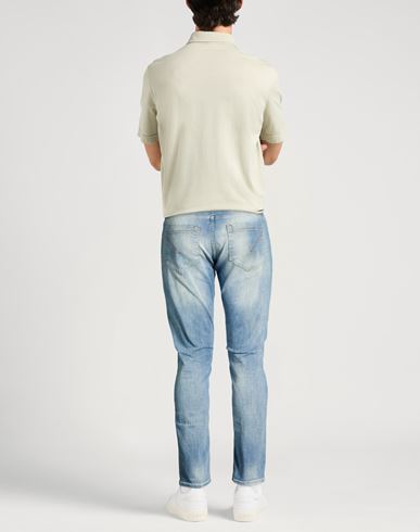 Man Jeans Blue Size 32 Cotton, Elastomultiester, Elastane