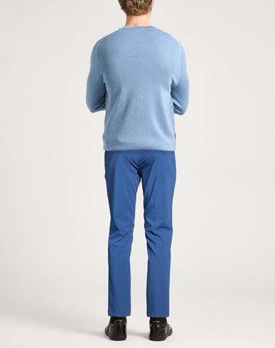 Man Pants Blue Size 30 Polyester, Viscose, Elastane