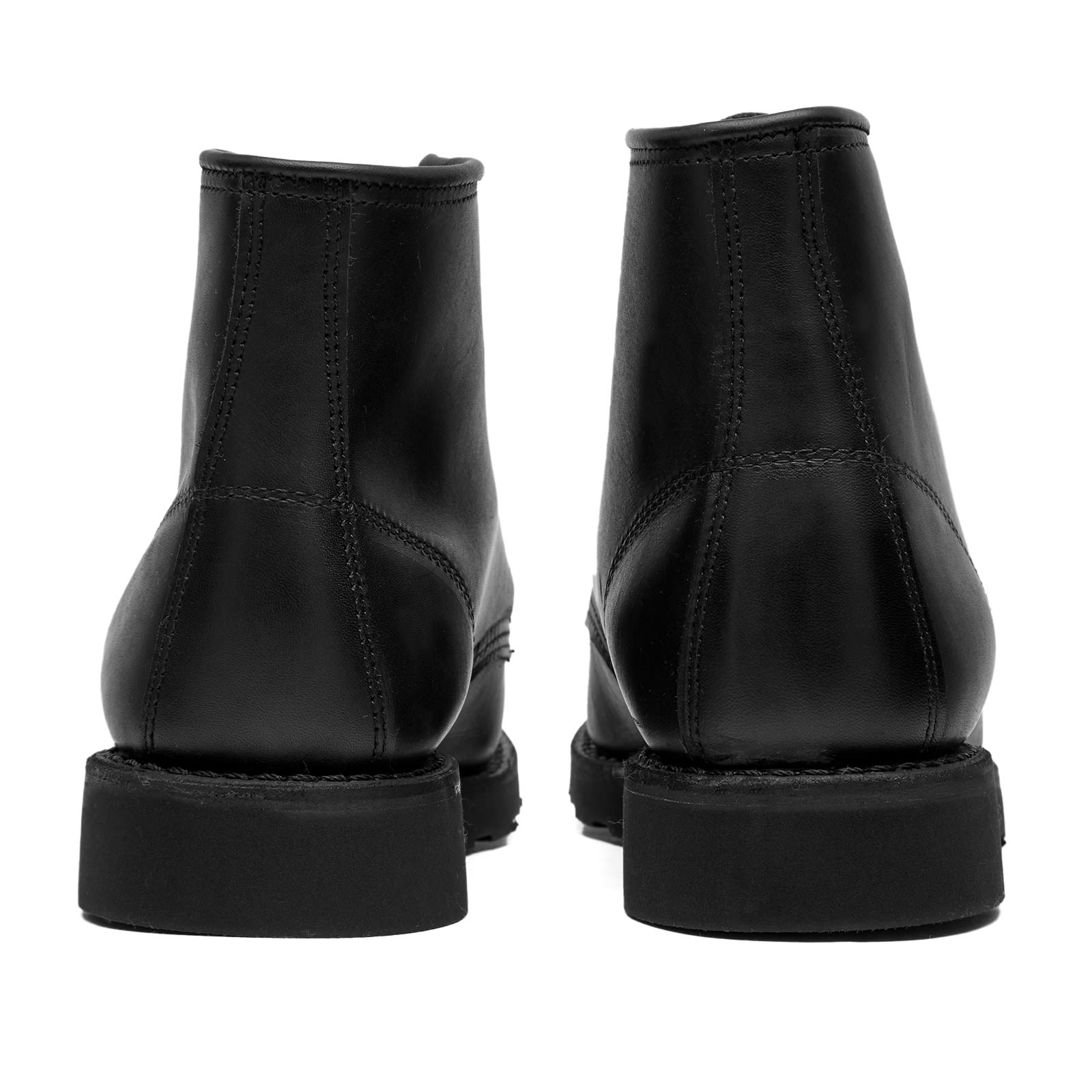 Women's 3380 Heritage 6" Moc Toe Boot in All Black Boundary, Size UK 4 
