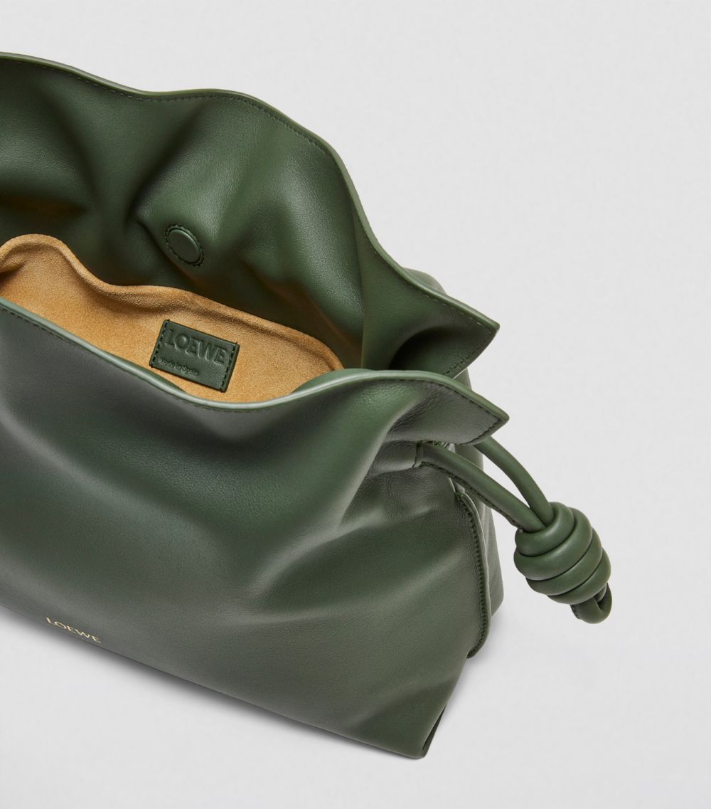 Medium Leather Flamenco Clutch Bag