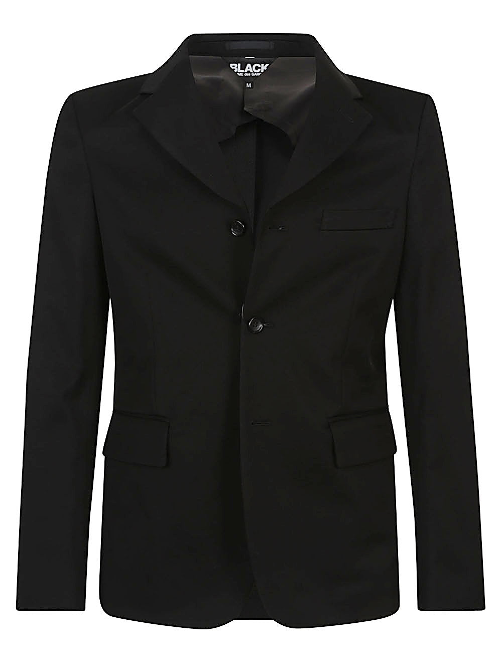 Single-Breasted Oversized Blazer — Black
