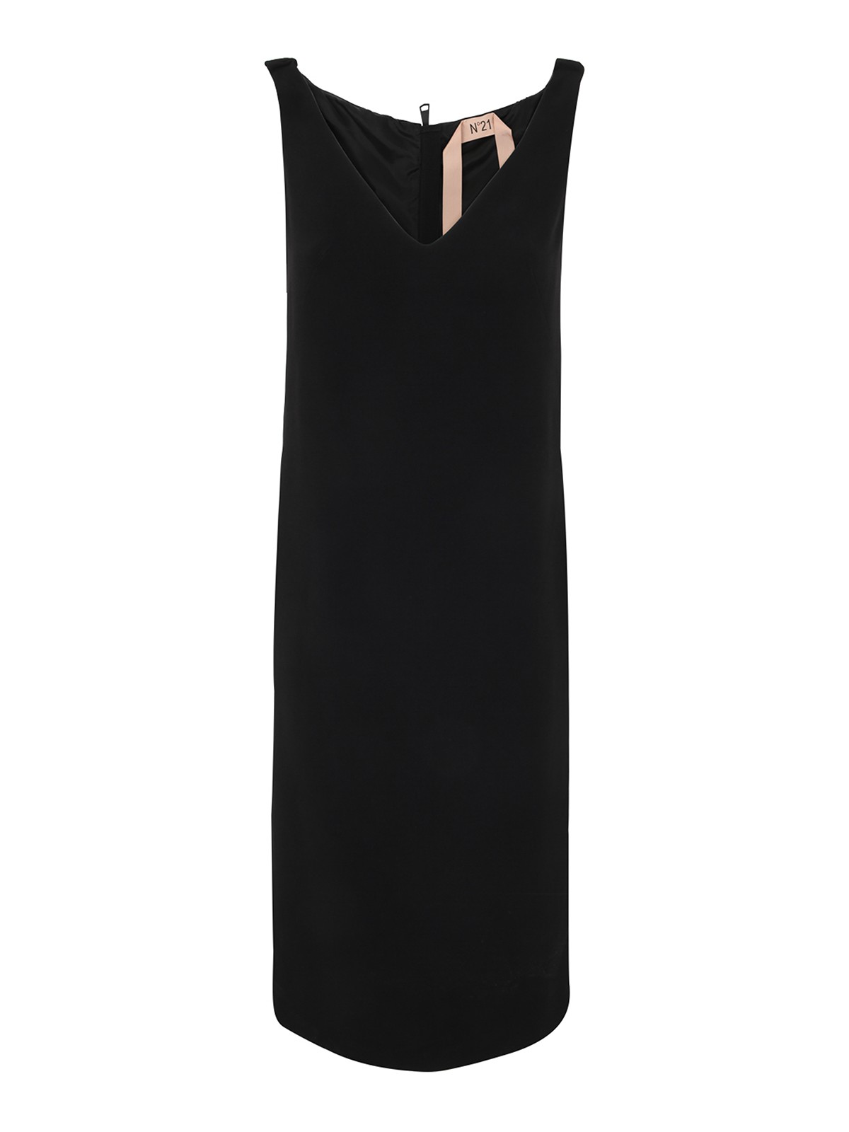 V neck pencil midi dress