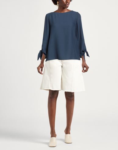 Woman Top Navy Size 6 Acetate, Modal
