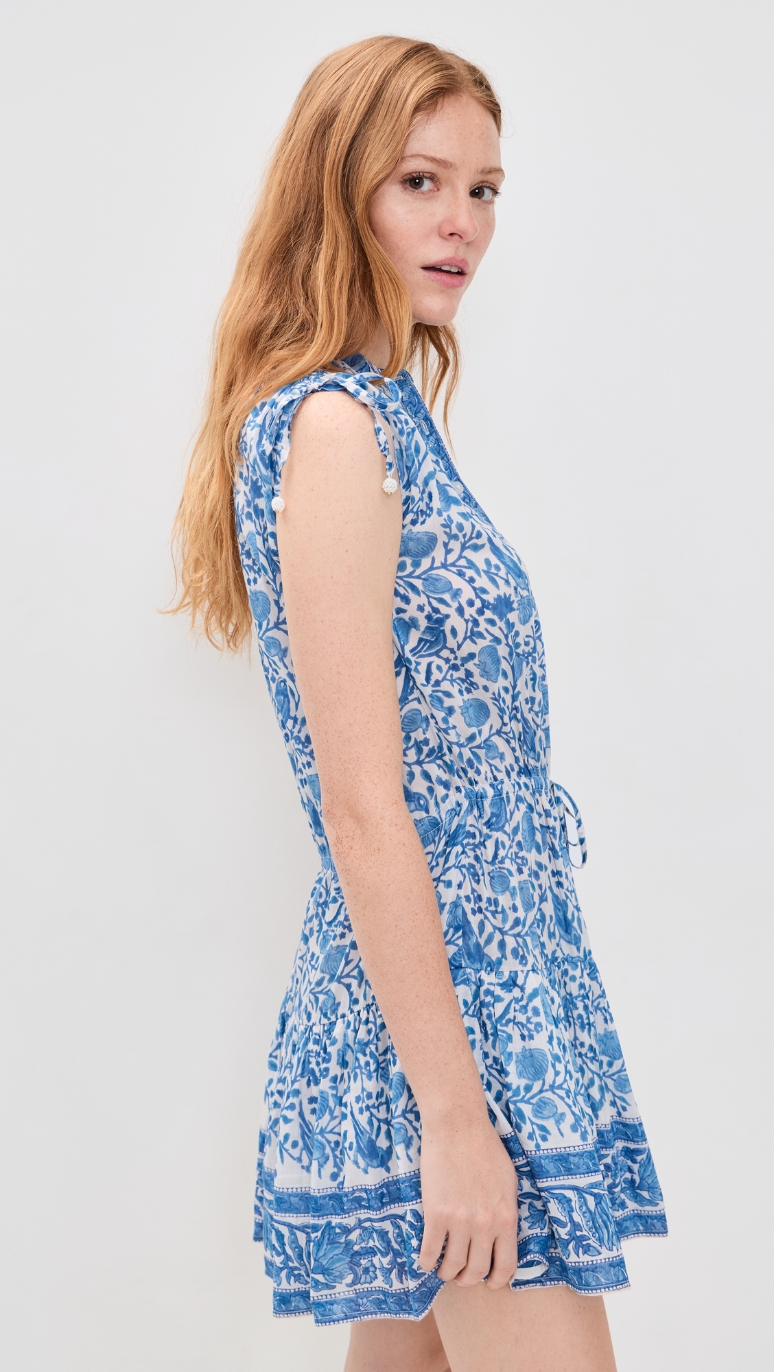 Paula Mini Dress Blue White