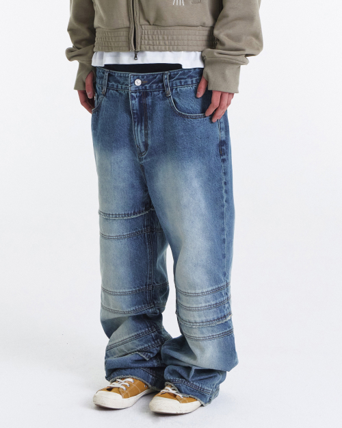 Bind Raw Cut Straight Denim Pants