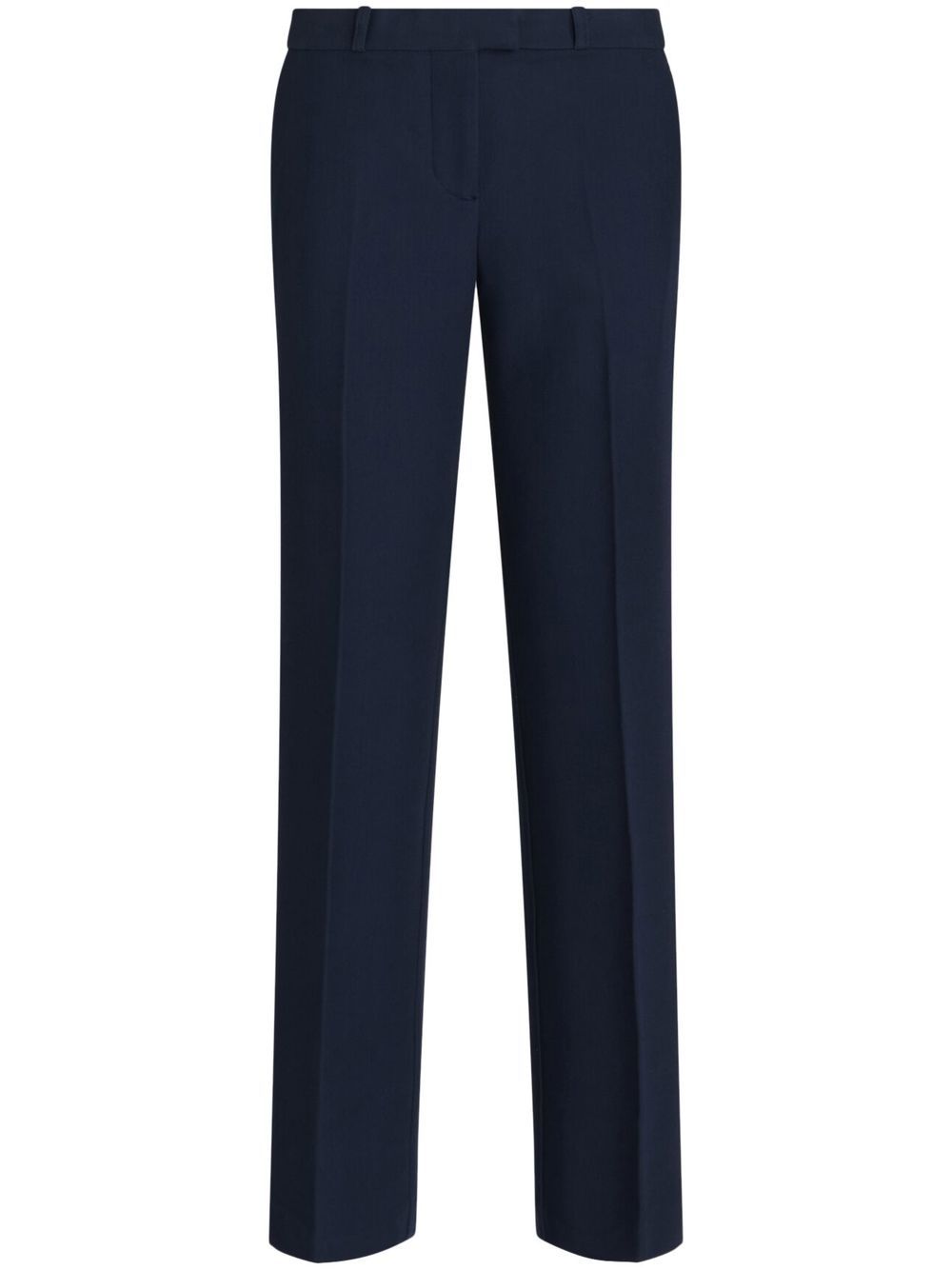 Pressed-crease tailored trousers - Blue