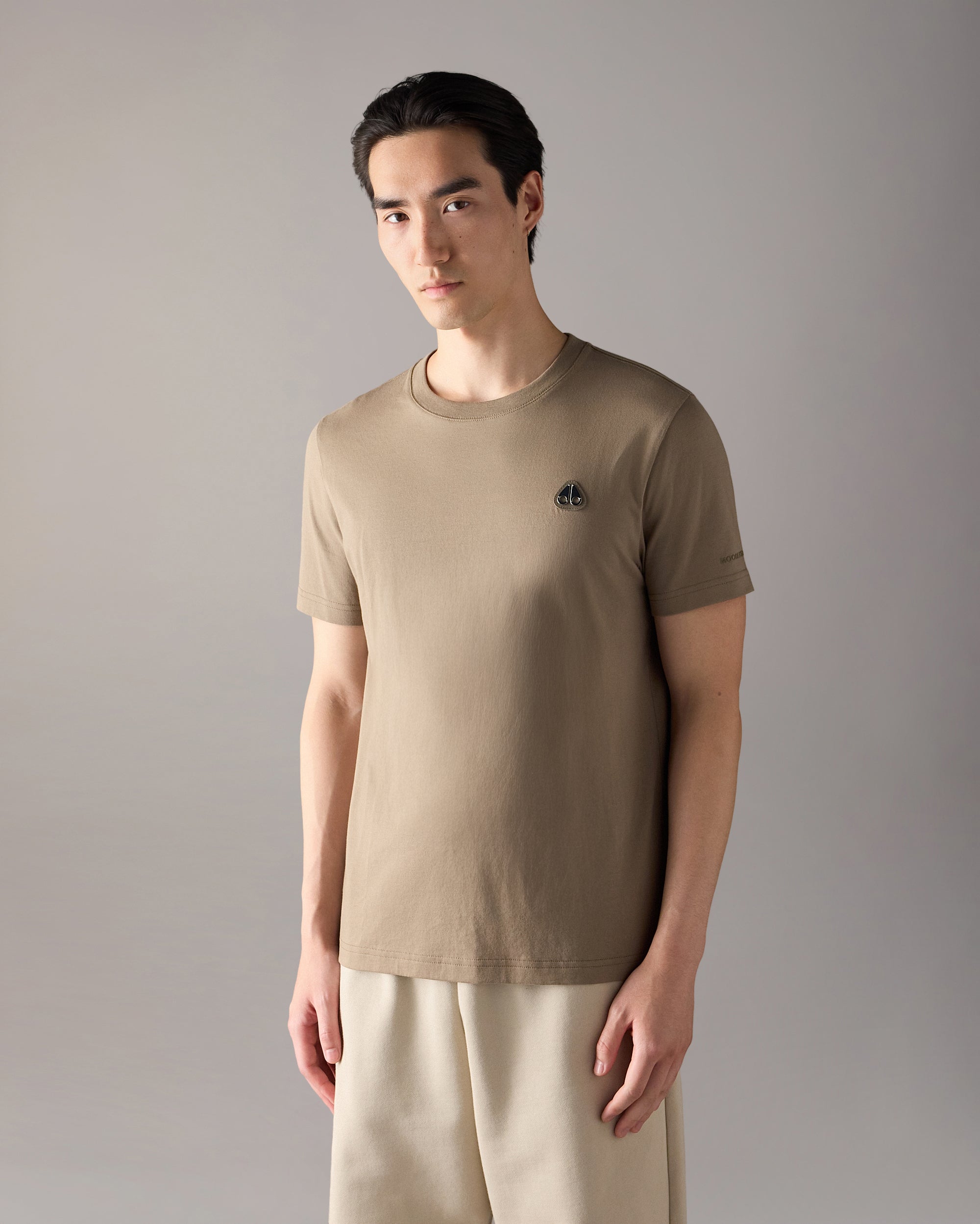 Moose Knuckles - Men's Crescent T-shirt - Color: Ashen