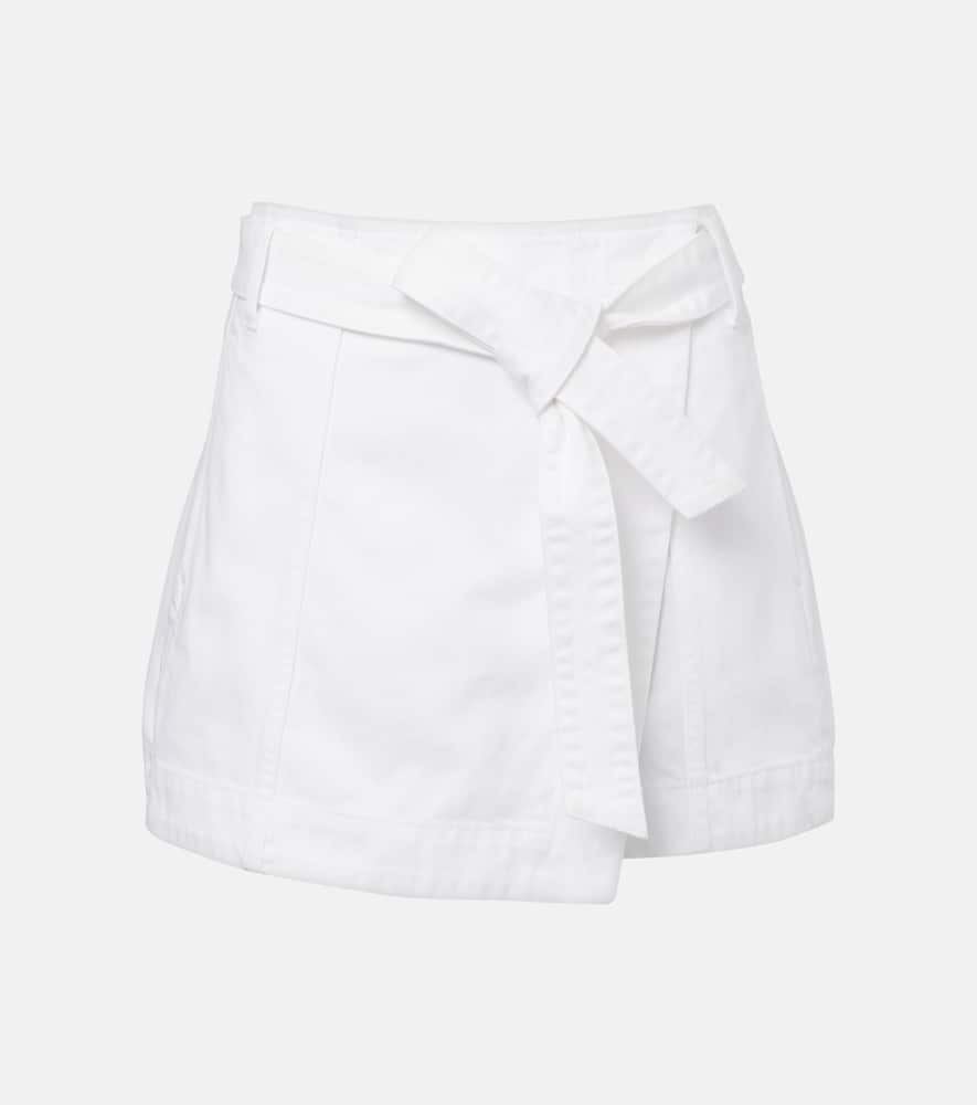 Agee cotton-blend skort
