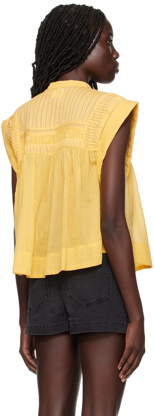 Isabel Marant Etoile Yellow Leaza Blouse