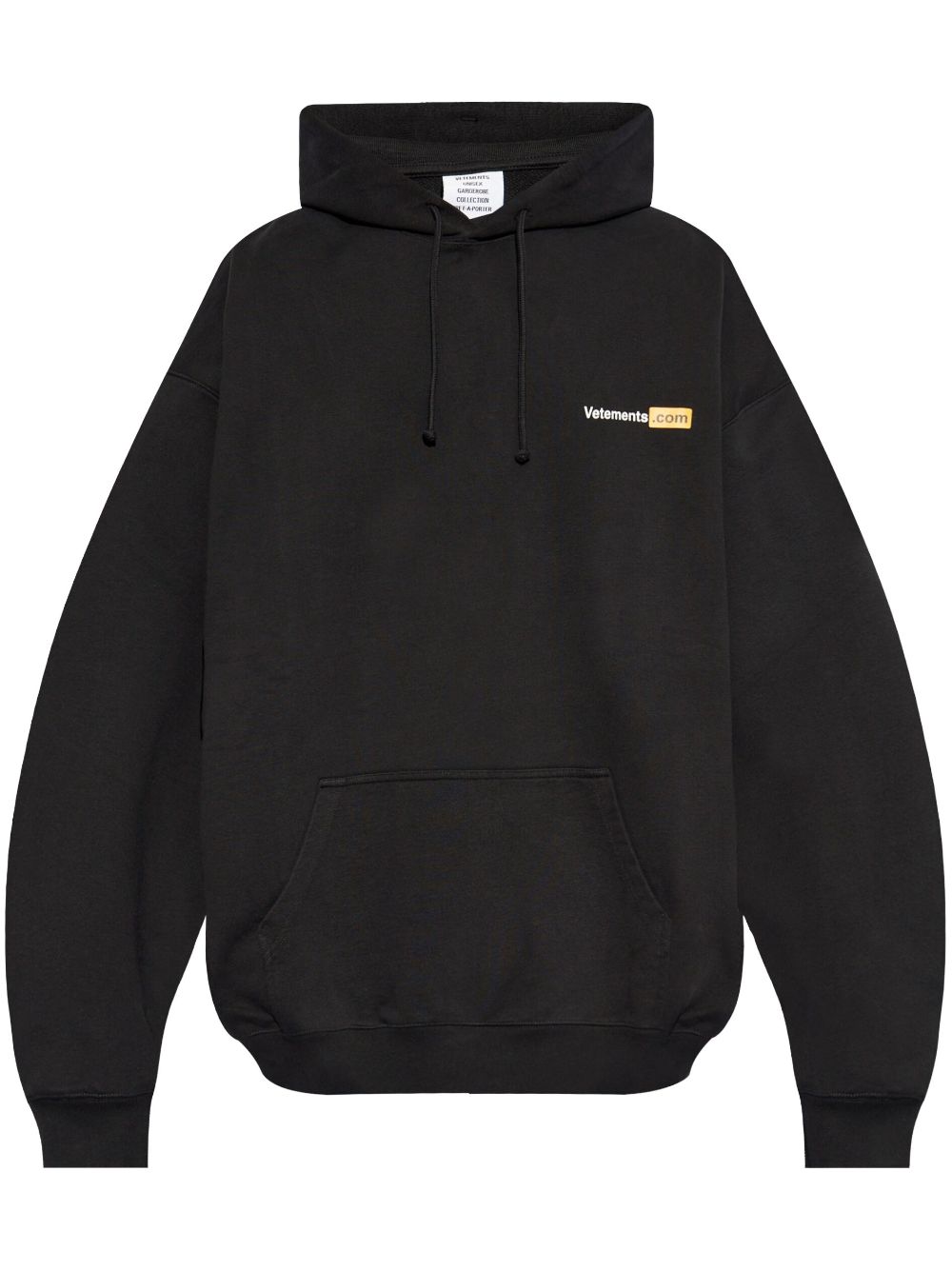 Logo-print hoodie - Black