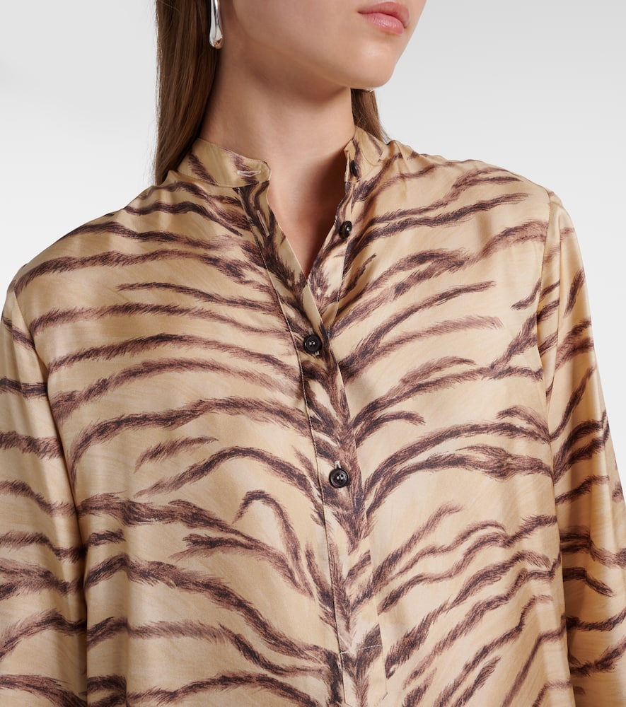 Printed silk shirt