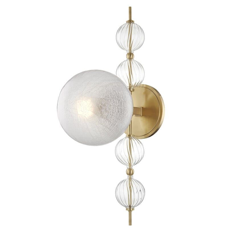 Calypso by Corey Damen Jenkins Wall Sconce in Aged Bra