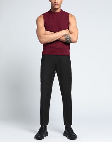 Man Pants Black Size 28 Cotton, Elastane