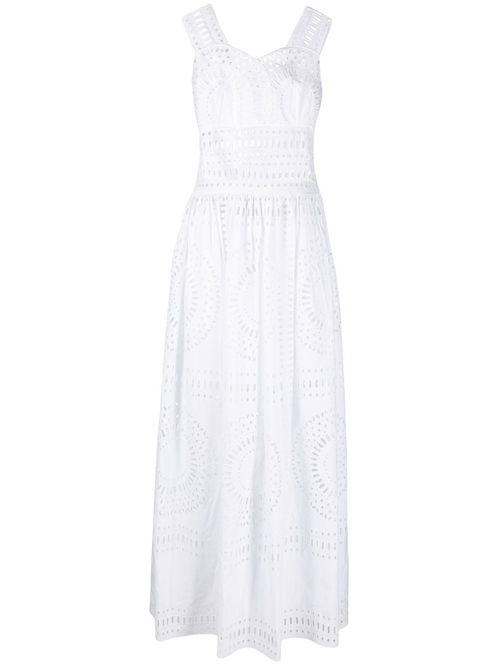 Cut-out maxi dress - White