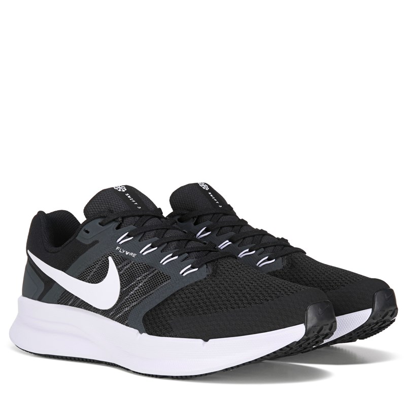 Men's Run Swift 3 Running Shoes (Black/White)