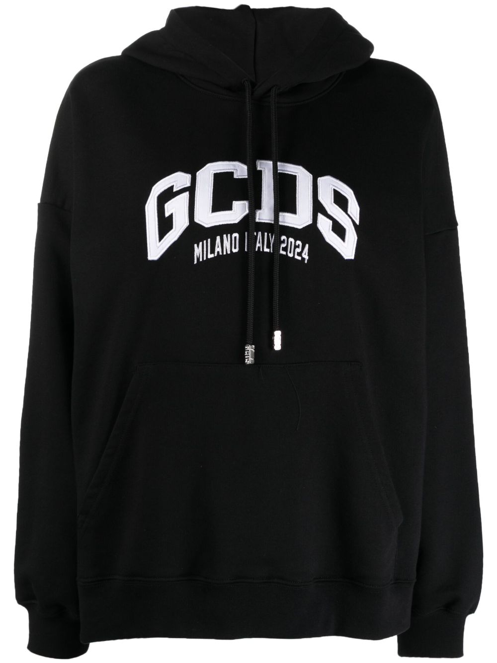 Lounge Logo cotton hoodie - Black