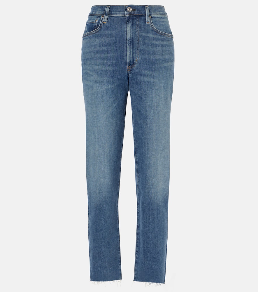 Caia high-rise straight jeans