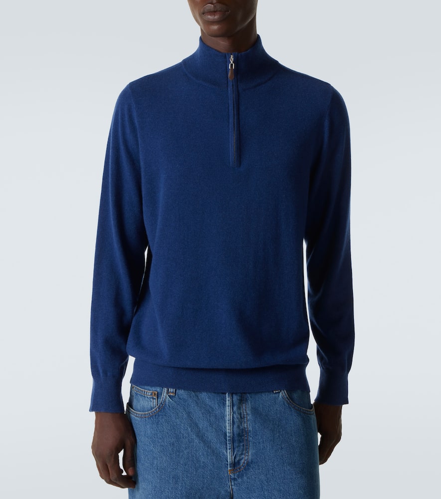 Mr Fenchurch cashmere half-zip sweater