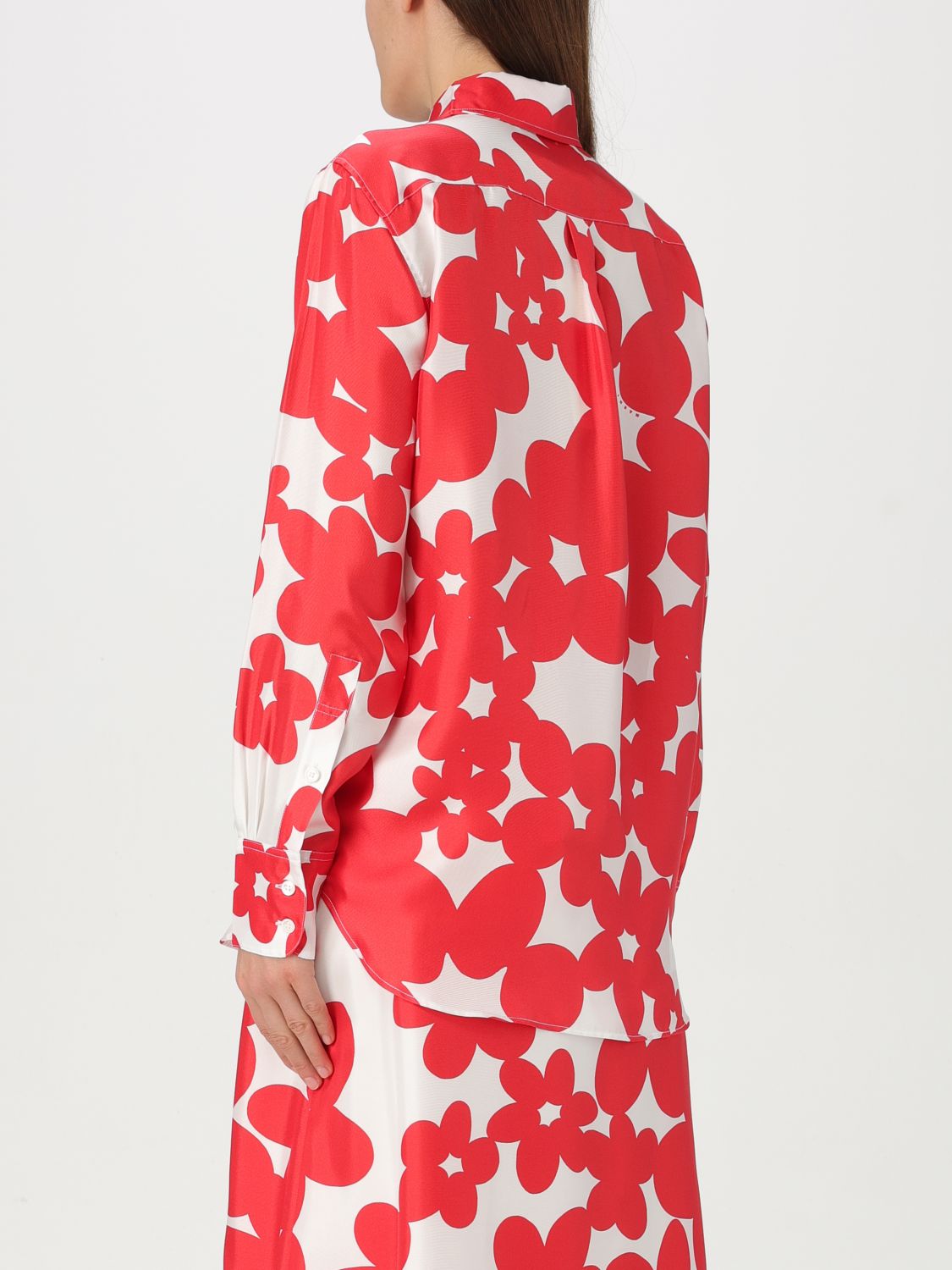 Floral-print shirt - Red