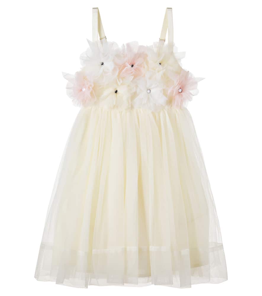 Tide Blossom embellished tulle dress