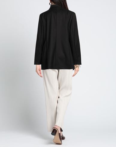 Woman Blazer Black Size 10 Polyester, Viscose, Elastic fibres
