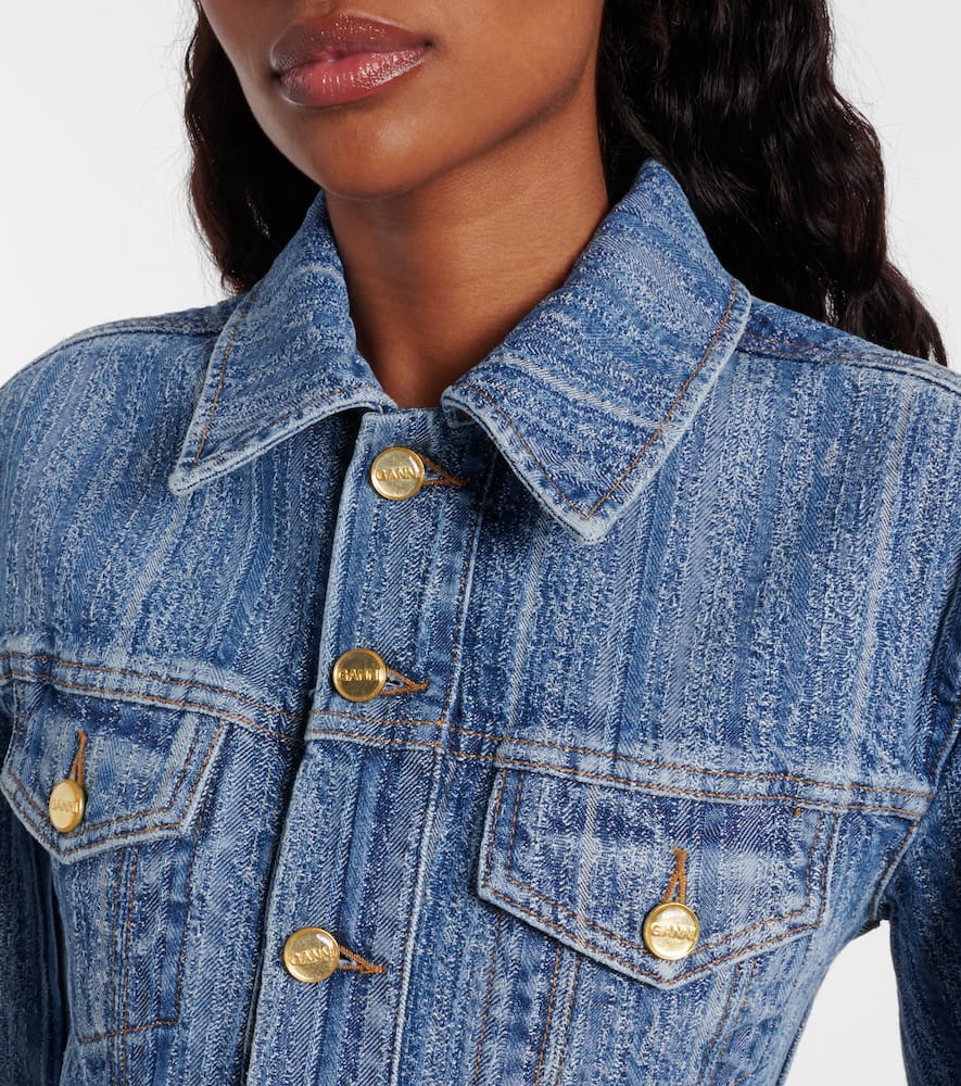 Peplum denim jacket