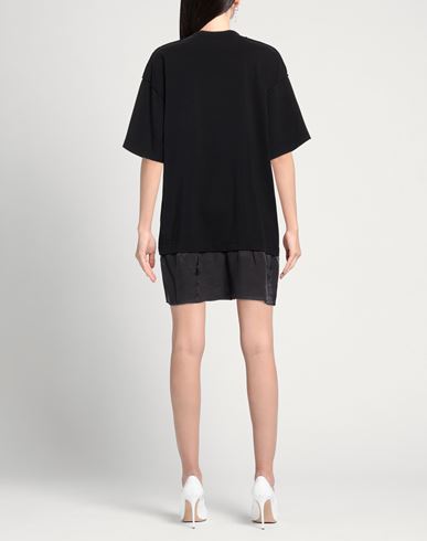 Woman Mini dress Black Size L Cotton
