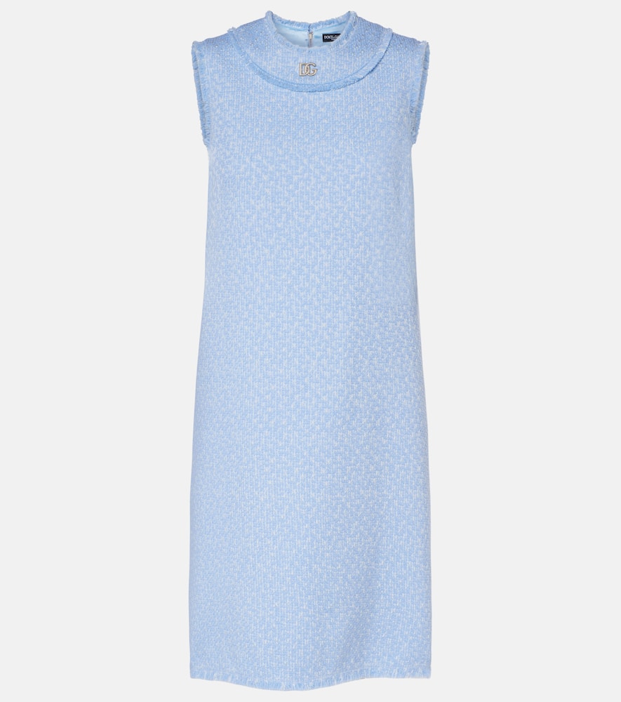 DG wool-blend tweed minidress