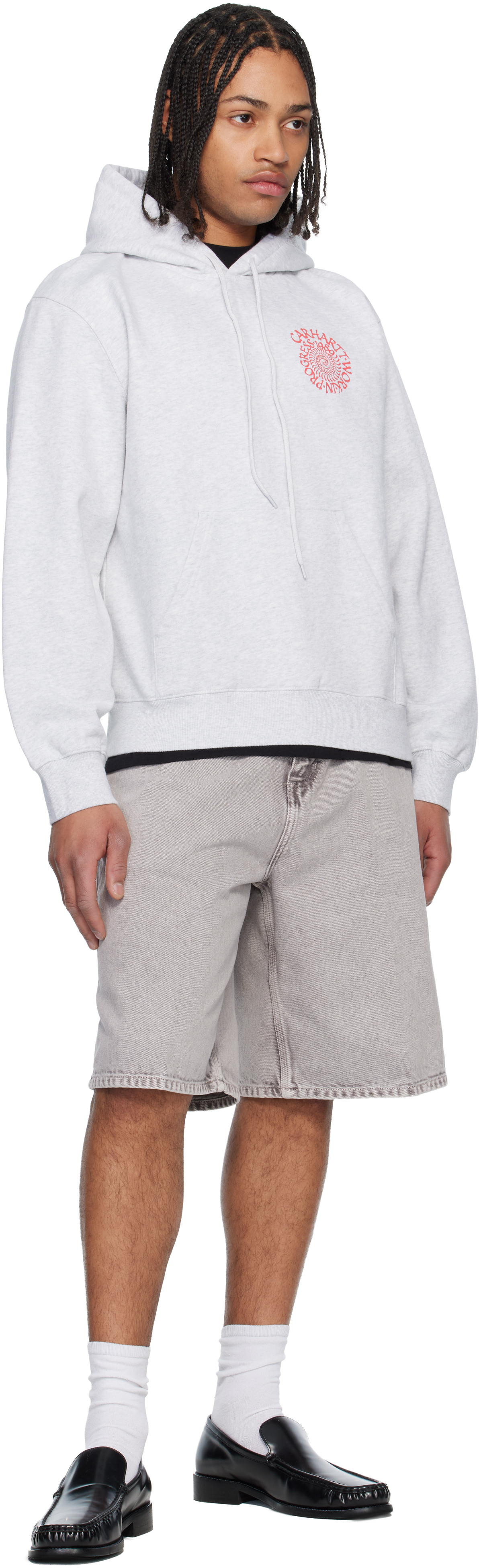 Gray Spiral Hoodie