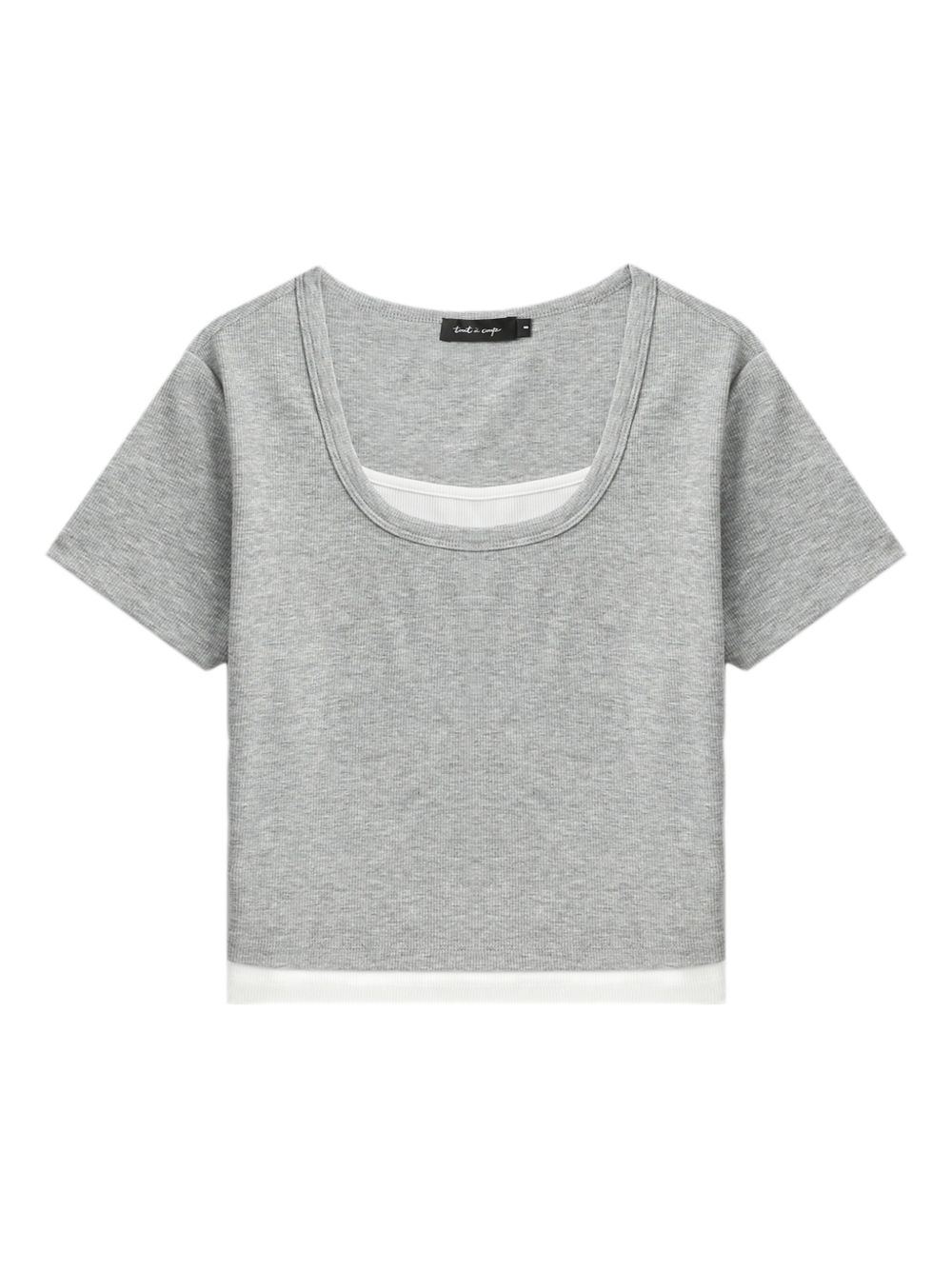 Tout a coup layered t-shirt - Grey