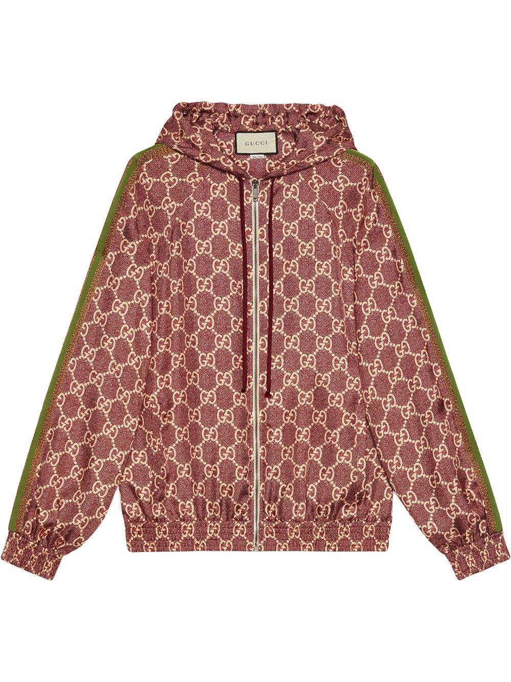 GG Supreme printed silk jacket - Pink